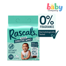 Rascals Sensitive Baby Wipes 216 Sheets (72's x 3 Packs)
