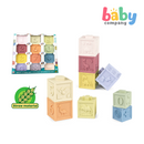 Baby Company 12pcs Wheat Straw Soft Stacking Blocks