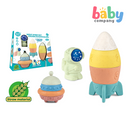 Baby Company 9pcs Wheat Straw Stacking Rocket