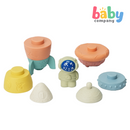 Baby Company 9pcs Wheat Straw Stacking Rocket
