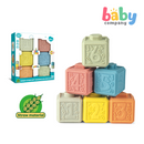 Baby Company 6pcs Wheat Straw Soft Stacking Blocks