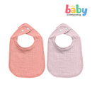 Pure Little 2-Pack Muslin Bib - Girl