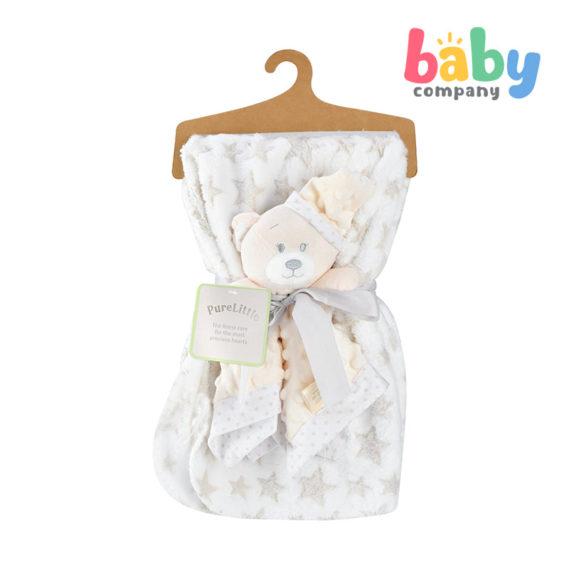 Pure Little Blanket and Security Toy - Beige