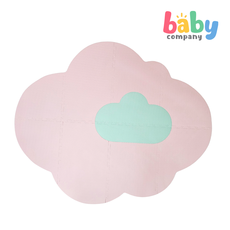Baby Company Eva Cloud Puzzle Mat (Big Pink & Small Green)