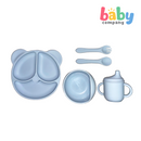 Little Sprout Panda Feeding Set - Blue