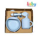 Little Sprout Panda Feeding Set - Blue