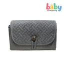 Little Sprout Cotton Quilted Changing Pad - Gray