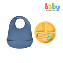 Pure Little Silicone 4-Pack Dinnerware Starter Set - Blue