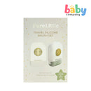 Pure Little 6 in 1 Travel Silicone Brush Beige Set