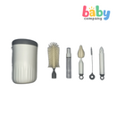 Little Sprout Silicone Bottle & Nipple Brush with Dryer & Case - Gray