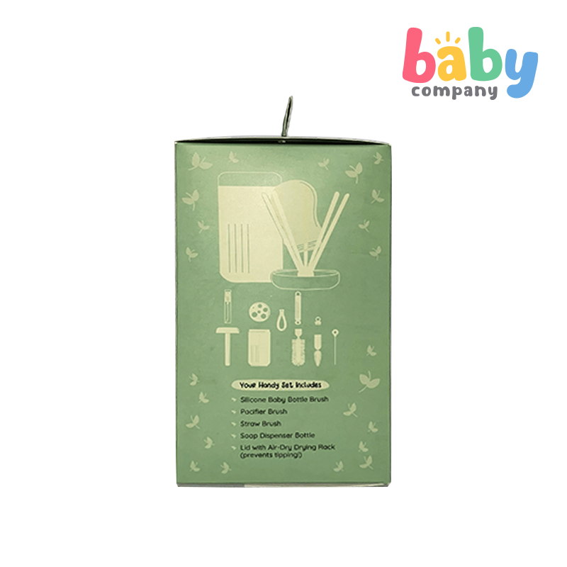 Little Sprout Silicone Bottle & Nipple Brush with Dryer & Case - Blue