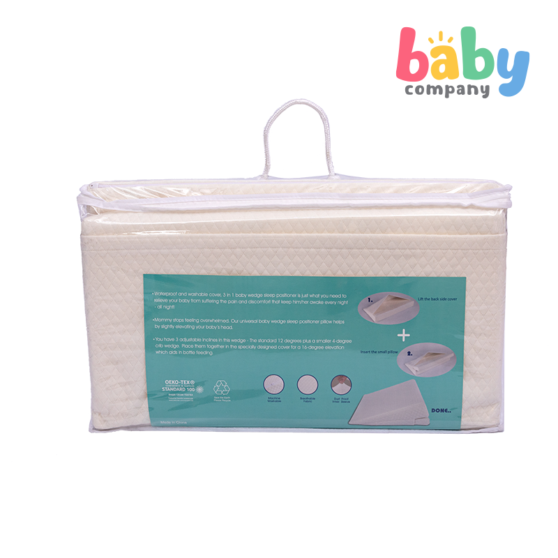 Baby Company 3-In-1 Baby Crib Wedge Pillow