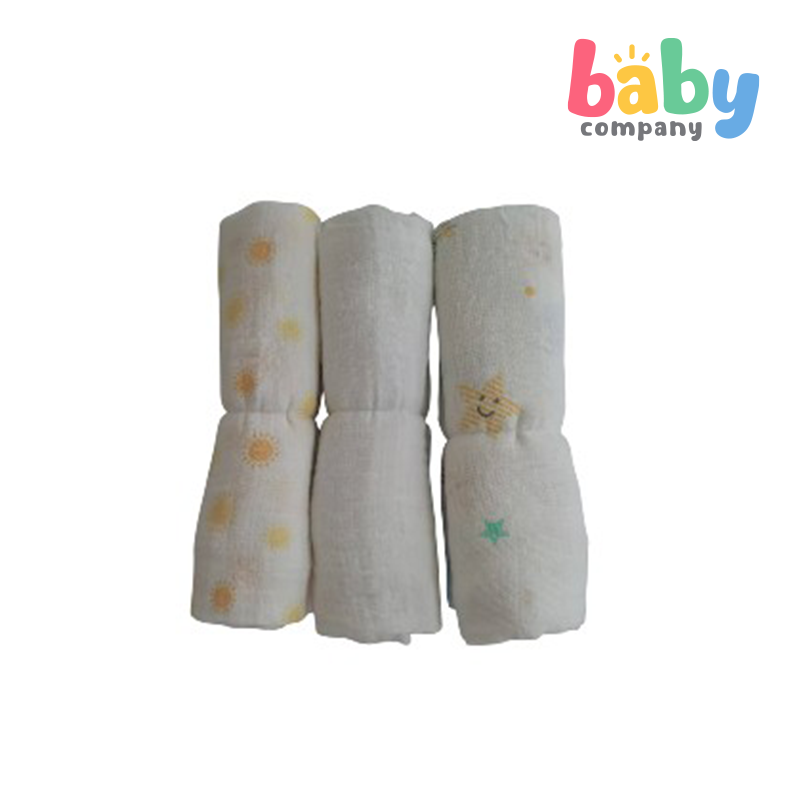 Baby Company 3-Pack Swaddle Blanket – Yellow