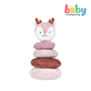 Pure Little 2-In-1 Plush Stack Ring Rattle Set - Deer