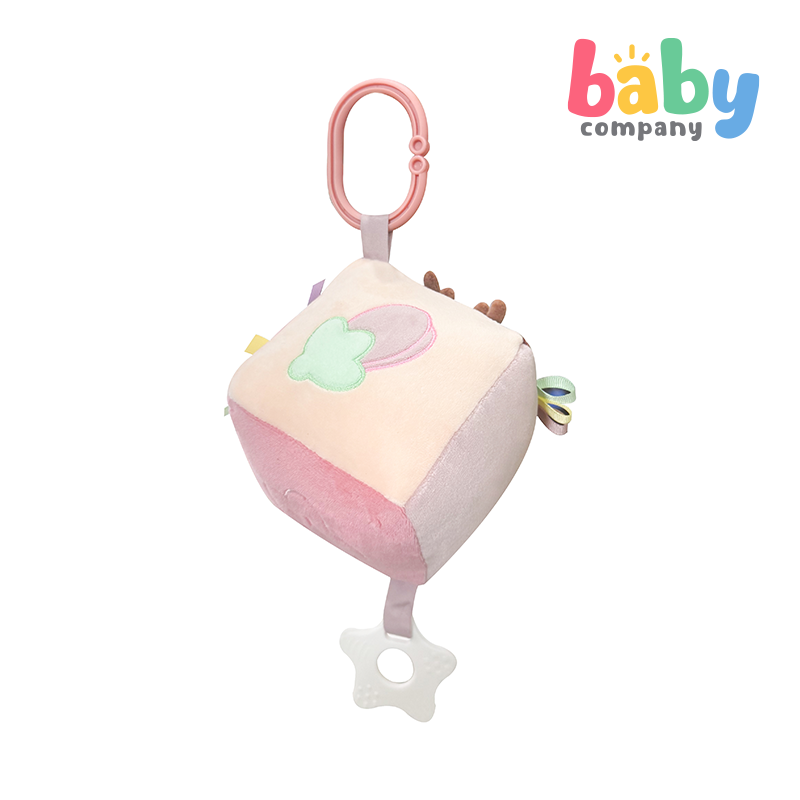 Pure Little Plush Sensory Cube Toy - Deer
