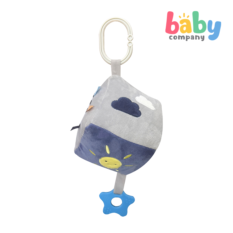 Pure Little Plush Sensory Cube Toy - Elephant