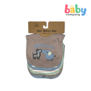 Little Sprout 5-Pack Interlock Drooler Bibs Set 2 – Elephant