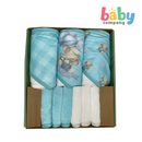 Little Sprout 9-Piece Bamboo Baby Bath Set - Blue