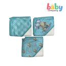 Little Sprout 9-Piece Bamboo Baby Bath Set - Blue