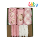 Little Sprout 9-Piece Bamboo Baby Bath Set - Pink