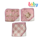 Little Sprout 9-Piece Bamboo Baby Bath Set - Pink