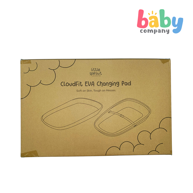 Little Sprout Eva Changing Pad with Safety Belt - Gray
