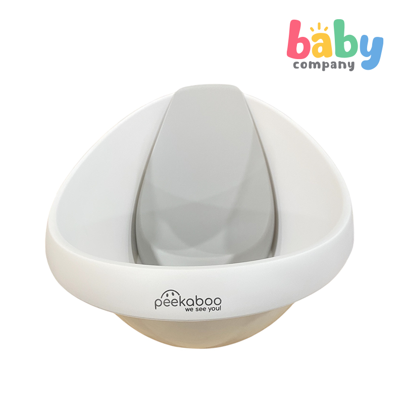 Peekaboo Bathtub Col1 with Removable Bath Rack - White
