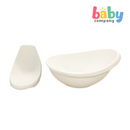 Peekaboo Bathtub Col1 with Removable Bath Rack - White