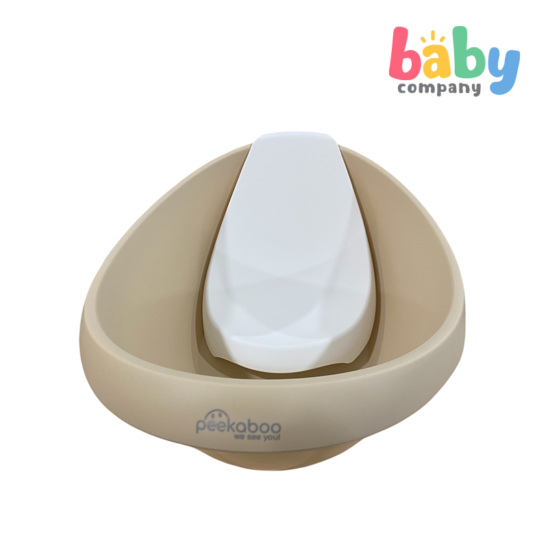 Peekaboo Bathtub Col1 with Removable Bath Rack - Tan