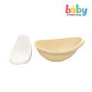 Peekaboo Bathtub Col1 with Removable Bath Rack - Tan