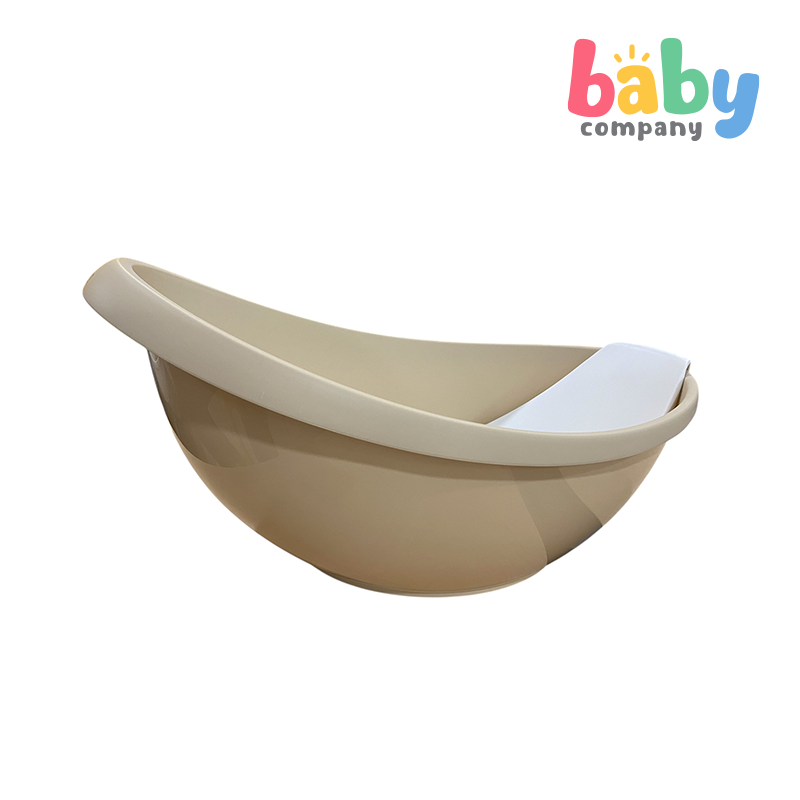 Peekaboo Bathtub Col1 with Removable Bath Rack - Tan