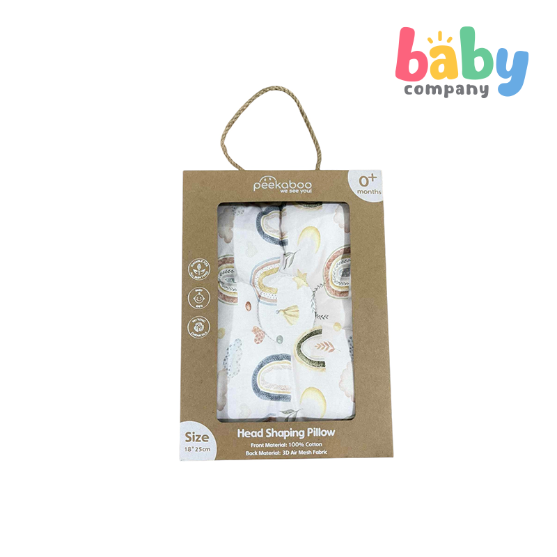 Peekaboo Newborn Anti-Flat Head Pillow - Rainbow
