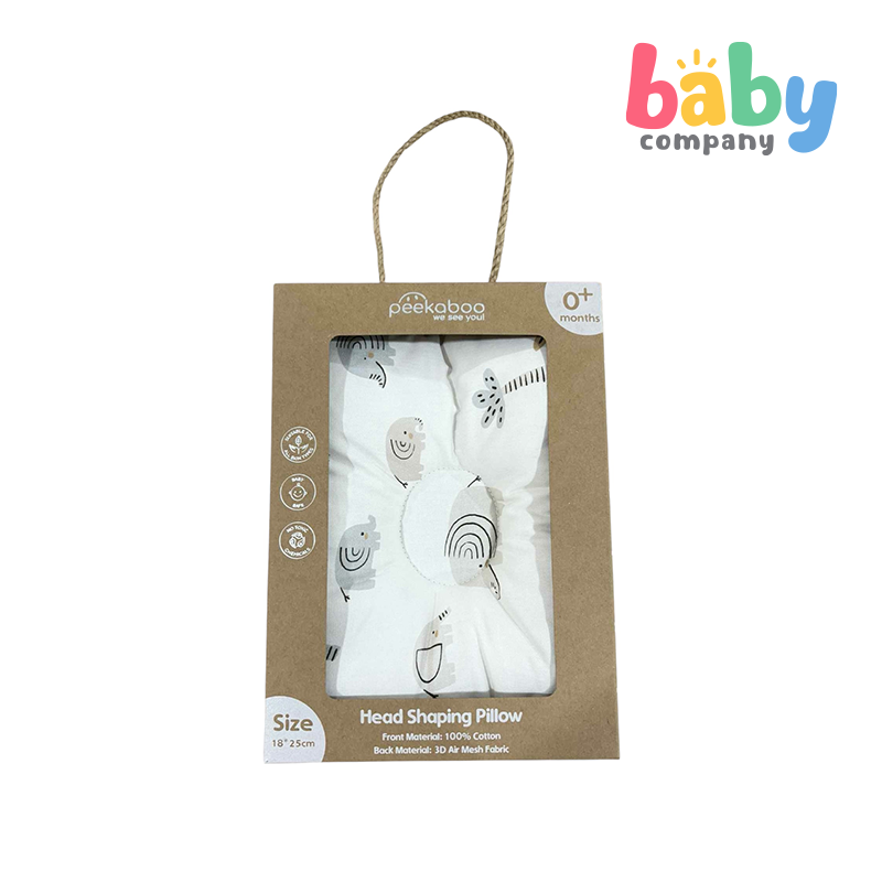 Peekaboo Newborn Anti-Flat Head Pillow - Jungle