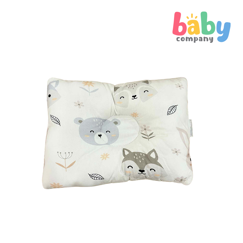 Peekaboo Newborn Anti-Flat Head Pillow - Foxes & Bunny
