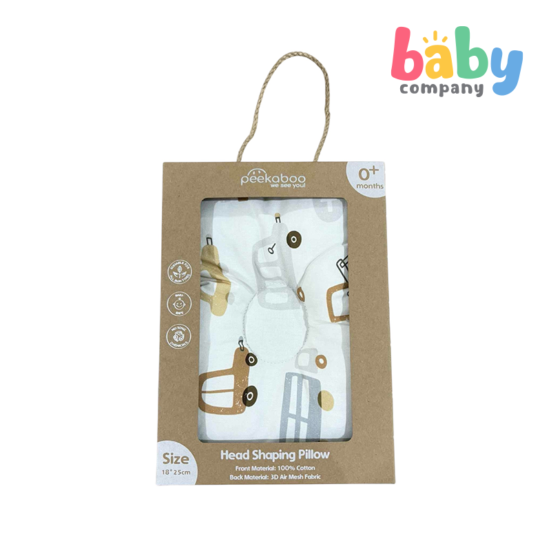 Peekaboo Newborn Anti-Flat Head Pillow - Cars