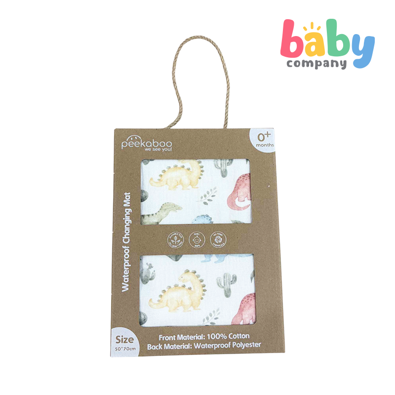 Peekaboo Waterproof Changing Mat - Dinos