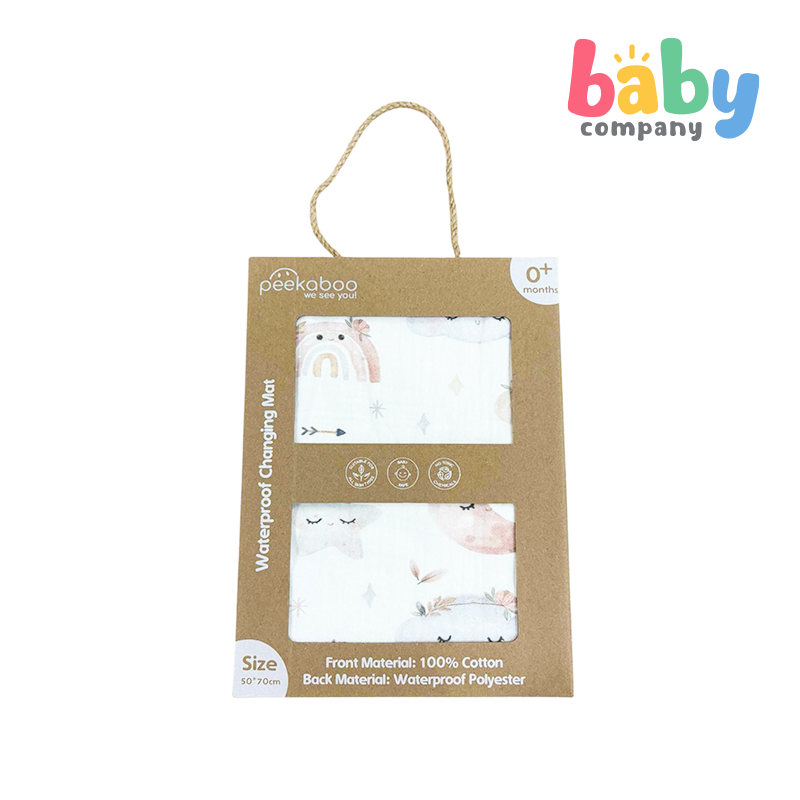 Peekaboo Waterproof Changing Mat - Clouds
