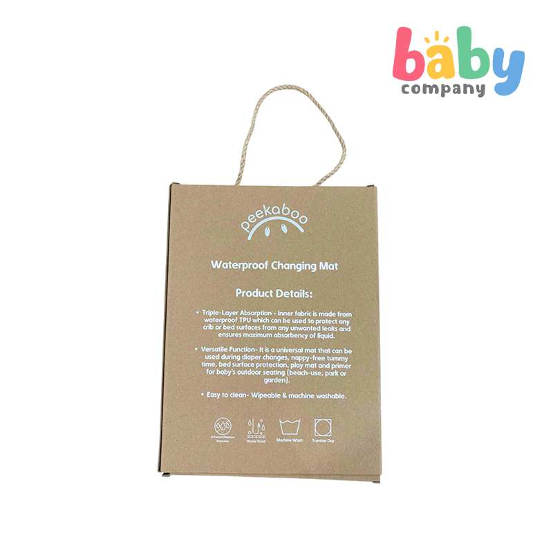 Peekaboo Waterproof Changing Mat - Rainbow