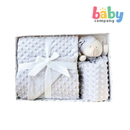 Peekaboo Mink Blanket + Security Toy Gift Set - Gray