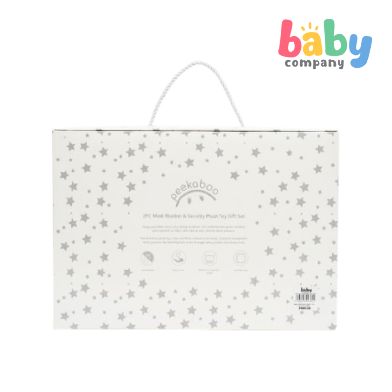 Peekaboo Mink Blanket + Security Toy Gift Set - Gray