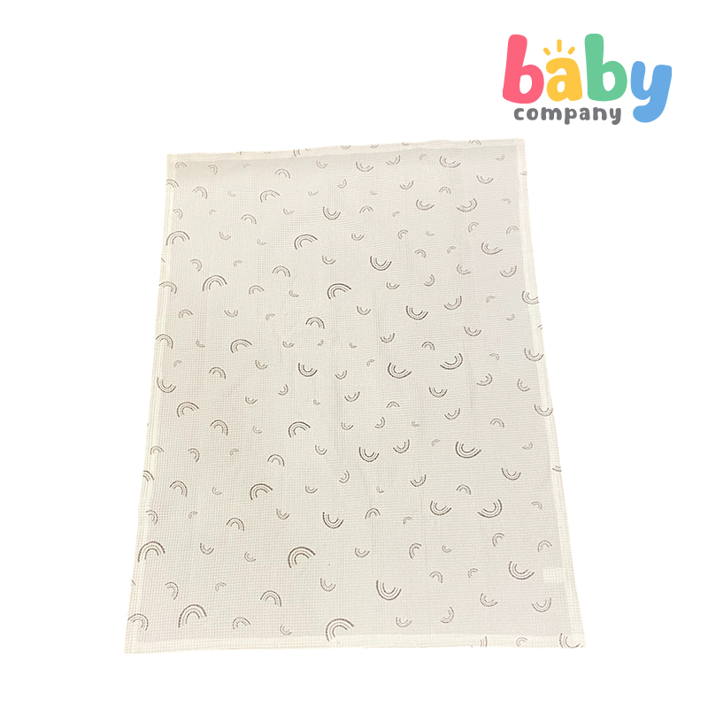 Peekaboo Waffle Fabric Pillow + Waffle Blanket - Gray