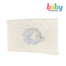 Peekaboo Waffle Fabric Pillow + Waffle Blanket - Blue