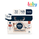 Millie Moon Luxury Tape Diaper 32s - Newborn