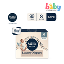 Millie Moon Luxury Tape Diaper 96s - Small