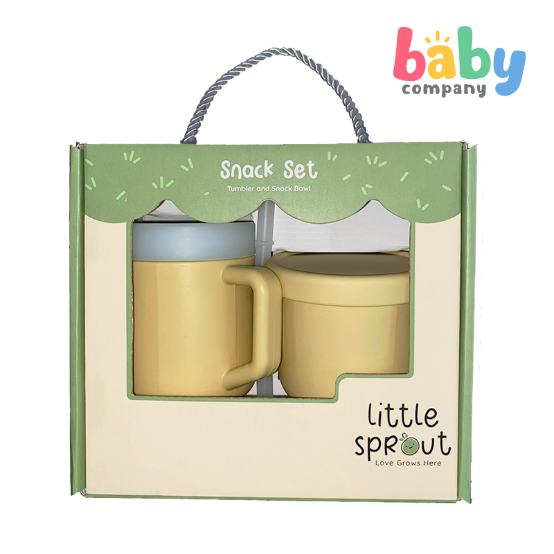 Little Sprout Tumbler & Snack Bowl Set - Beige