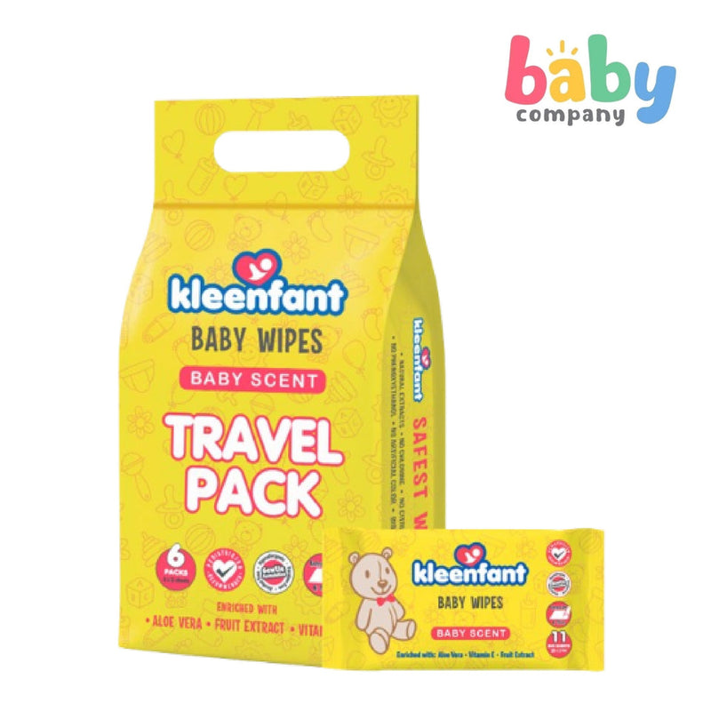 Kleenfant Baby Scent Baby Wipes 11S Pack of 6 (Promo)