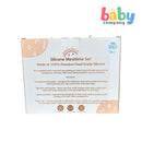 Peekaboo 5pc Feeding Set (Bib, Plate, Cup, Utensils) - Tan
