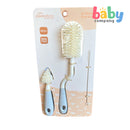 Peekaboo 3 in 1 Silicone Brush Set - Gray