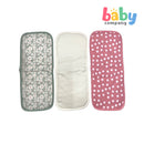 Little Sprout 3-Piece Burp Pad - Pink