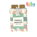 Little Sprout 12-Piece Wash Cloth Assorted 1 - Green